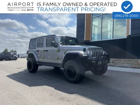 Silver 2020 Jeep Wrangler Unlimited Sahara for sale in Platte City, MO