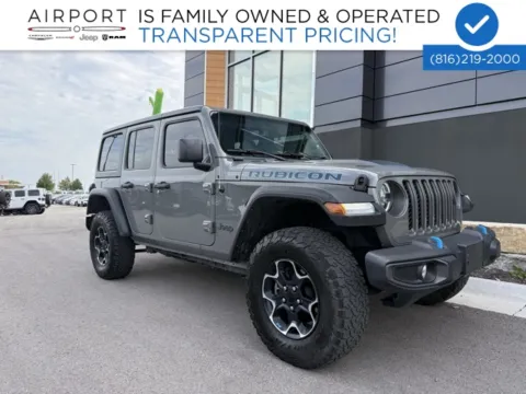 Gray 2022 Jeep Wrangler Unlimited Rubicon 4xe for sale in Platte City, MO