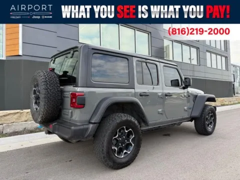 Another view of 2022 Jeep Wrangler Unlimited Rubicon 4xe for sale in Platte City, MO at Airport Chrysler Dodge Jeep Ram