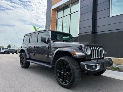 Gray 2021 Jeep Wrangler Unlimited Sahara 4xe for sale in Platte City, MO