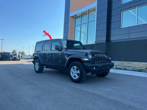 Gray 2022 Jeep Wrangler Unlimited Sport S for sale in Platte City, MO