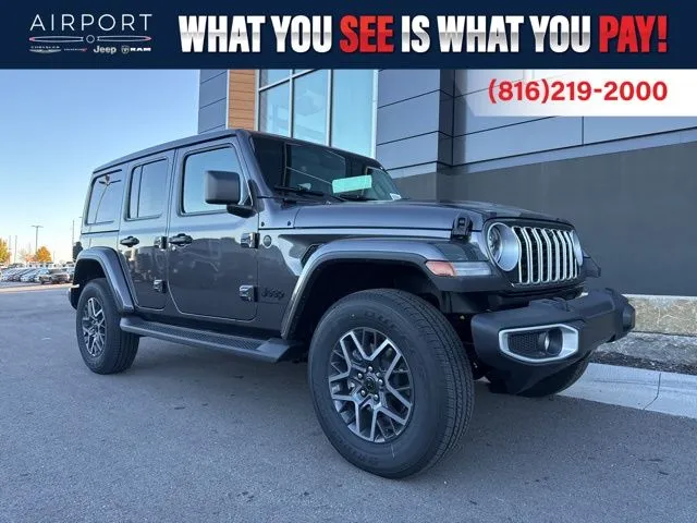 Beige 2026 Jeep Wrangler Sahara for sale in Platte City, MO