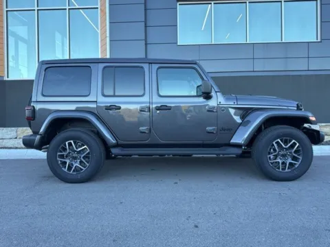 Photos of 2026 Jeep Wrangler Sahara for sale in Platte City, MO at Airport Chrysler Dodge Jeep Ram
