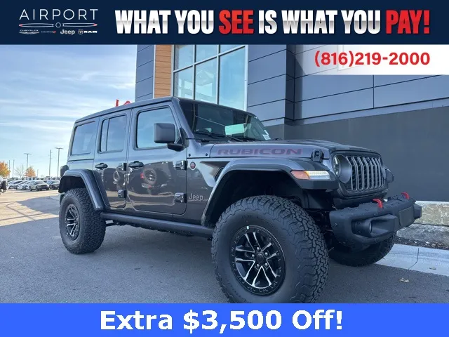 Beige 2026 Jeep Wrangler Rubicon X for sale in Platte City, MO