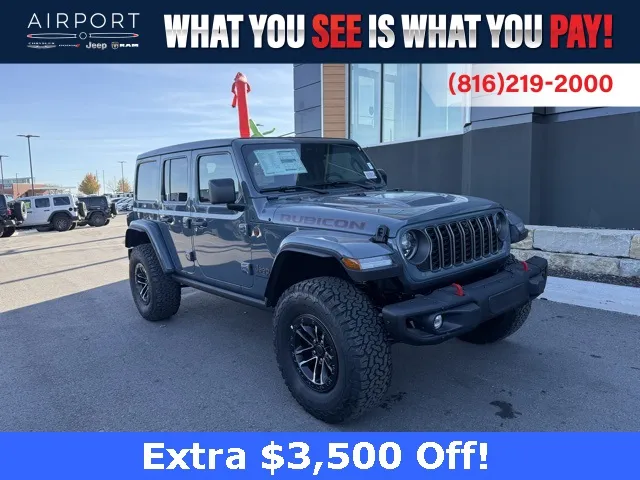 Gray 2026 Jeep Wrangler Rubicon X for sale in Platte City, MO