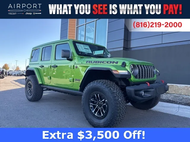 Green 2026 Jeep Wrangler Rubicon X for sale in Platte City, MO