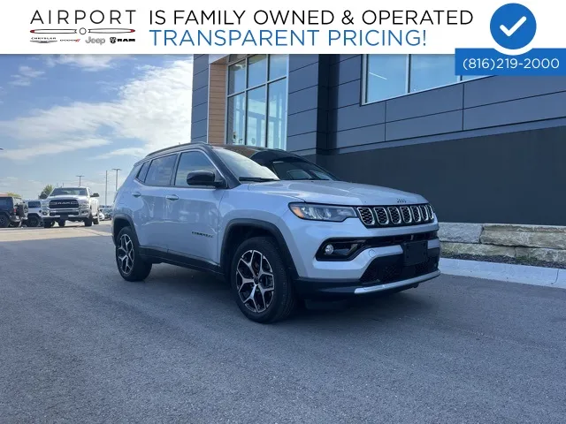 Used 2025 Jeep Compass Limited with VIN 3C4NJDCN8ST501452 for sale in Kansas City