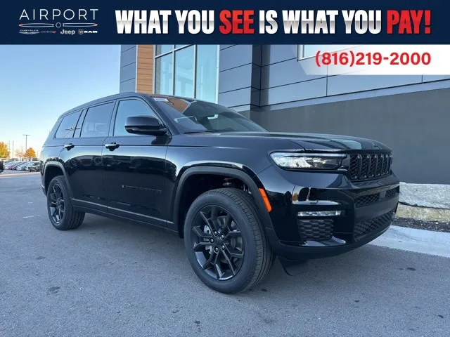 Black 2025 Jeep Grand Cherokee L Limited for sale in Platte City, MO