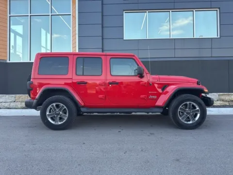 Photos of 2022 Jeep Wrangler Unlimited Sahara for sale in Platte City, MO at Airport Chrysler Dodge Jeep Ram