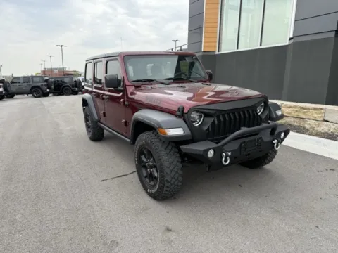 Photos of 2021 Jeep Wrangler Unlimited Willys for sale in Platte City, MO at Airport Chrysler Dodge Jeep Ram