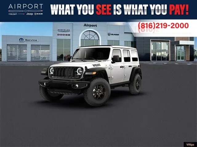 White 2026 Jeep Wrangler Willys for sale in Platte City, MO