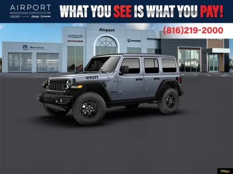 Blue 2026 Jeep Wrangler Willys for sale in Platte City, MO