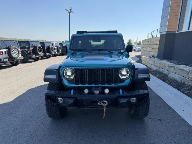 Blue 2024 Jeep Wrangler Rubicon 4xe for sale in Platte City, MO