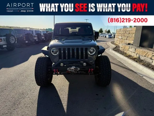 Used 2021 Jeep Wrangler Unlimited Rubicon with VIN 1C4HJXFN0MW504675 for sale in Kansas City