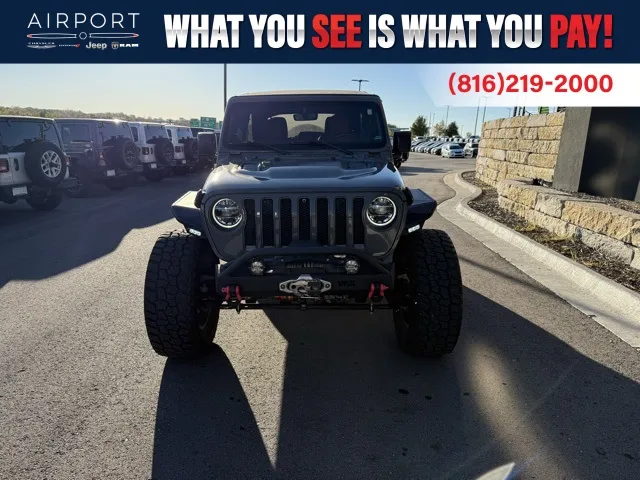 Used 2021 Jeep Wrangler Unlimited Rubicon with VIN 1C4HJXFN0MW504675 for sale in Kansas City