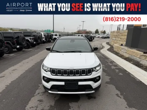 White 2024 Jeep Compass Limited for sale in Platte City, MO
