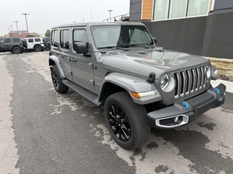 Photos of 2023 Jeep Wrangler Sahara 4xe for sale in Platte City, MO at Airport Chrysler Dodge Jeep Ram