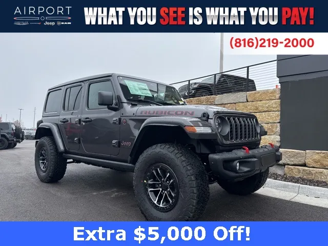 Gray 2026 Jeep Wrangler Rubicon X for sale in Platte City, MO