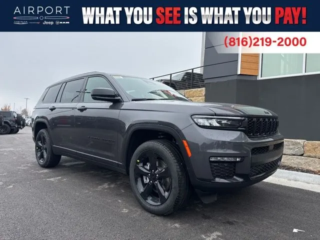 Gray 2025 Jeep Grand Cherokee L Limited for sale in Platte City, MO