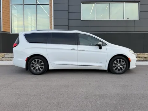 Photos of 2023 Chrysler Pacifica Hybrid Pinnacle for sale in Platte City, MO at Airport Chrysler Dodge Jeep Ram