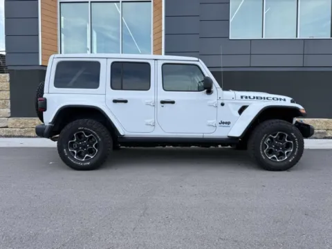 Photos of 2022 Jeep Wrangler Unlimited Rubicon 4xe for sale in Platte City, MO at Airport Chrysler Dodge Jeep Ram