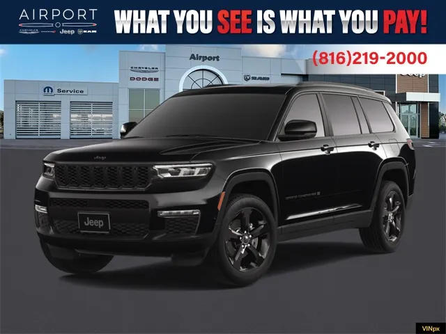 Black 2025 Jeep Grand Cherokee L Limited for sale in Platte City, MO