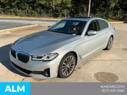 Silver 2021 BMW 5 Series 530i for sale in Morrow, GA