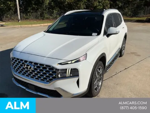 White 2022 Hyundai Santa Fe Hybrid SEL Premium for sale in Morrow, GA