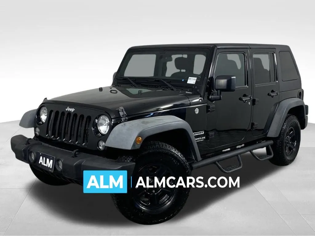 Black 2016 Jeep Wrangler Unlimited Sport for sale in Morrow, GA