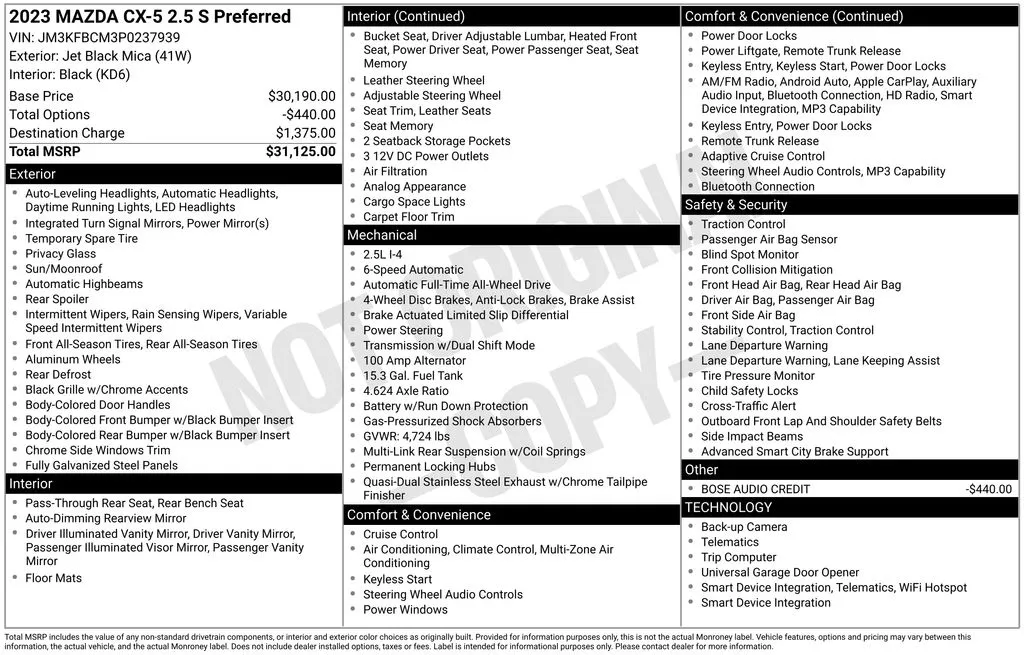 2023 Mazda CX-5 S Preferred package - Photo 35