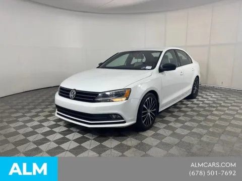 White 2016 Volkswagen Jetta 1.8T Sport for sale in Morrow, GA
