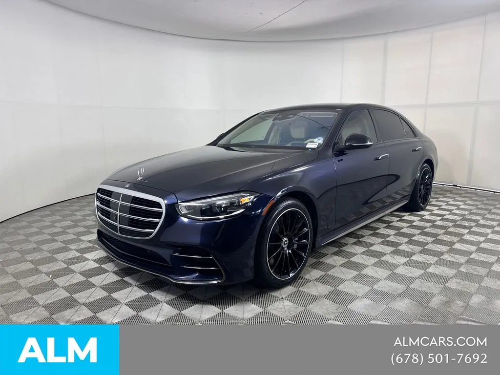 Blue 2023 Mercedes-Benz S-Class S 500 for sale in Morrow, GA
