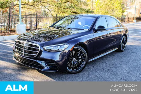 Blue 2023 Mercedes-Benz S-Class S 500 for sale in Morrow, GA