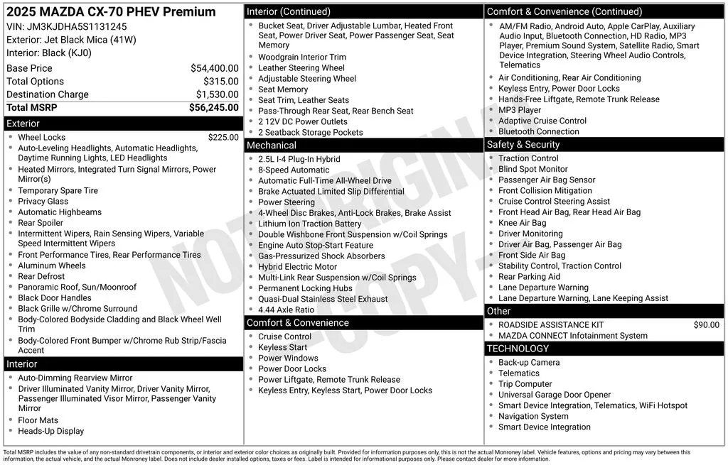 2025 Mazda CX-70 Premium Package - Photo 35