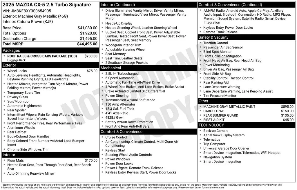 2025 Mazda CX-5 Turbo Signature - Photo 35