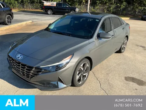 Gray 2023 Hyundai Elantra Hybrid Limited for sale in Morrow, GA