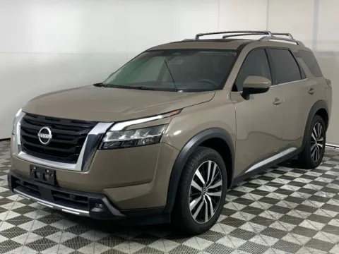 Another view of 2023 Nissan Pathfinder Platinum for sale in Morrow, GA at ALM Mazda South