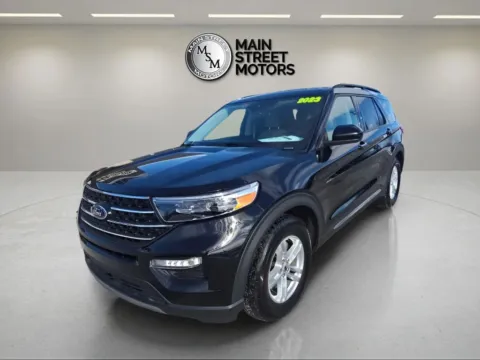 Black 2023 Ford Explorer XLT Sport Utility 4D for sale in Portage, IN