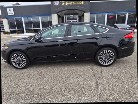 Black 2018 Ford Fusion SE Sedan 4D for sale in Portage, IN