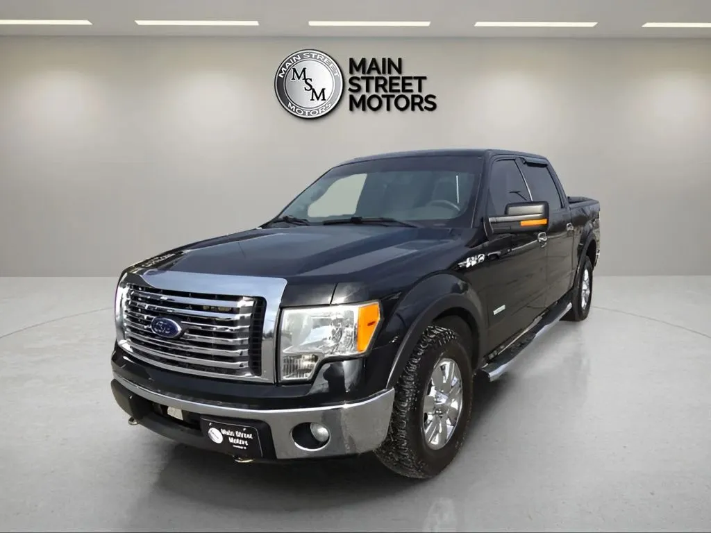 Black 2012 Ford F-150 SuperCrew Cab XLT Pickup 4D 5 1/2 ft for sale in Portage, IN