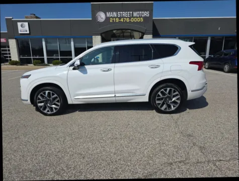 White 2023 Hyundai Santa Fe Calligraphy Sport Utility 4D for sale in Portage, IN
