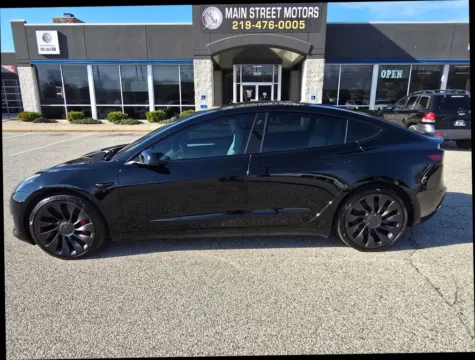 Black 2023 Tesla Model 3 Performance Sedan 4D for sale in Portage, IN