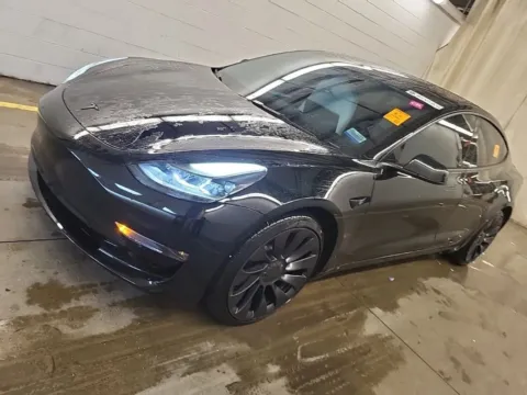 Black 2023 Tesla Model 3 Performance Sedan 4D for sale in Portage, IN