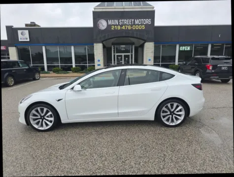 White 2018 Tesla Model 3 Long Range Sedan 4D for sale in Portage, IN