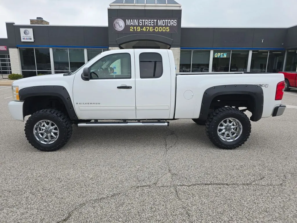 White 2009 Chevrolet Silverado 1500 Extended Cab LS Pickup 4D 6 1/2 ft for sale in Portage, IN