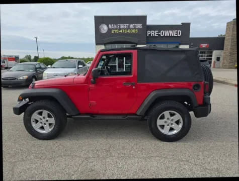 Red 2008 Jeep Wrangler X Sport Utility 2D for sale in Portage, IN