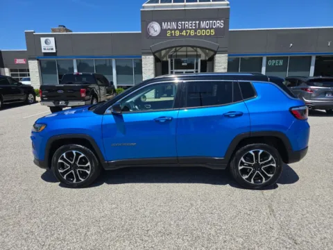 Blue 2022 Jeep Compass Limited Sport Utility 4D for sale in Portage, IN