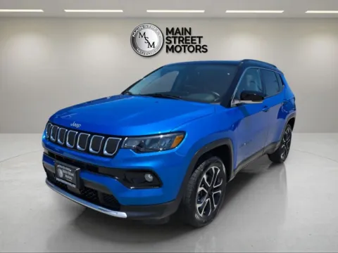 Blue 2022 Jeep Compass Limited Sport Utility 4D for sale in Portage, IN
