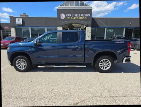 Blue 2022 Chevrolet Silverado 1500 Limited Crew Cab LT Pickup 4D 5 3/4 ft for sale in Portage, IN