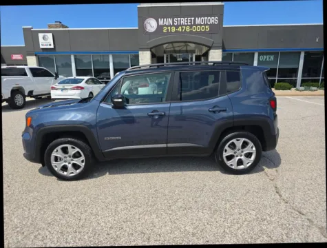 Blue 2023 Jeep Renegade Limited Sport Utility 4D for sale in Portage, IN